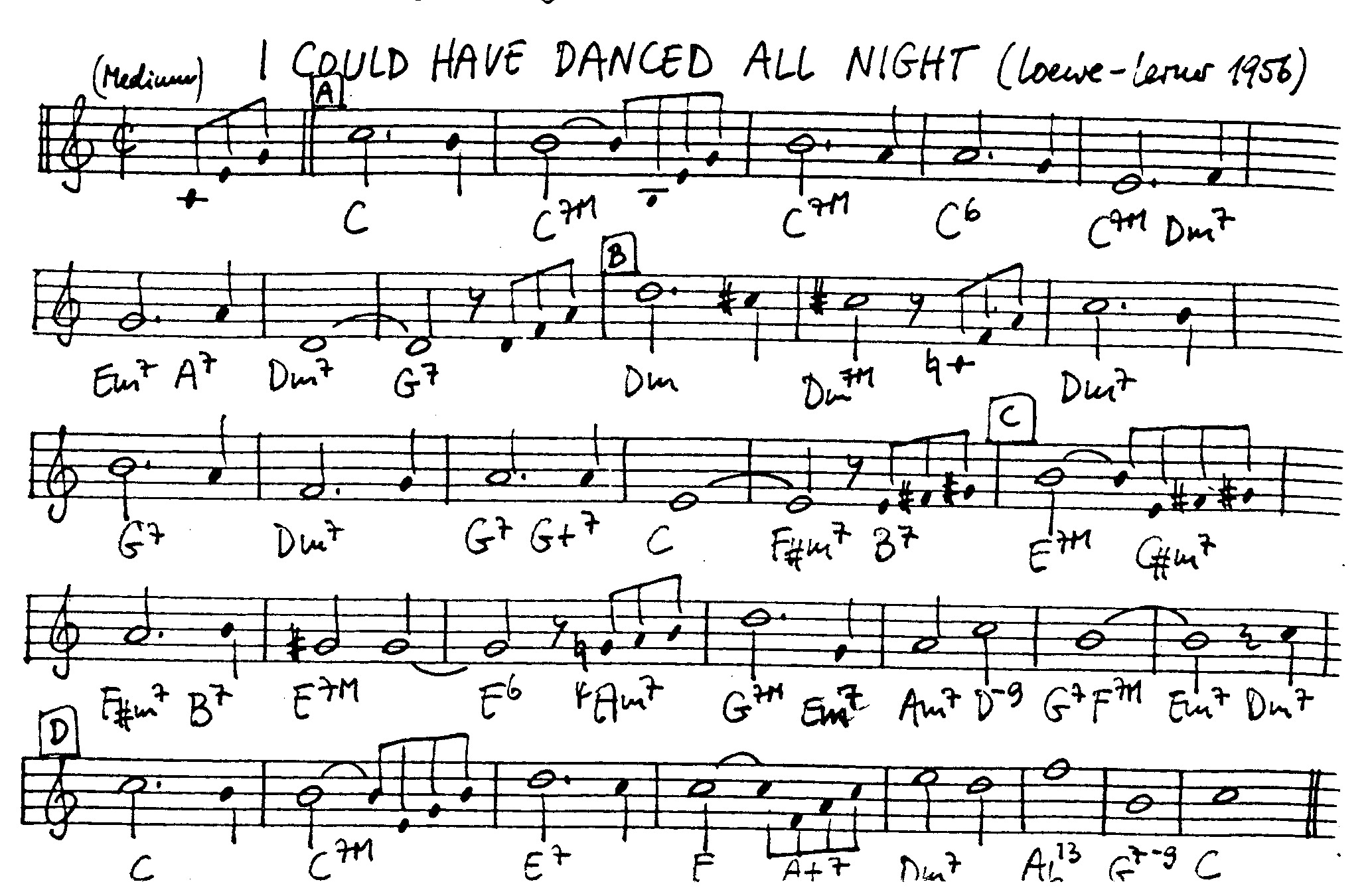 i could have danced all night leadsheet – book us for your next 20s or gatsby event